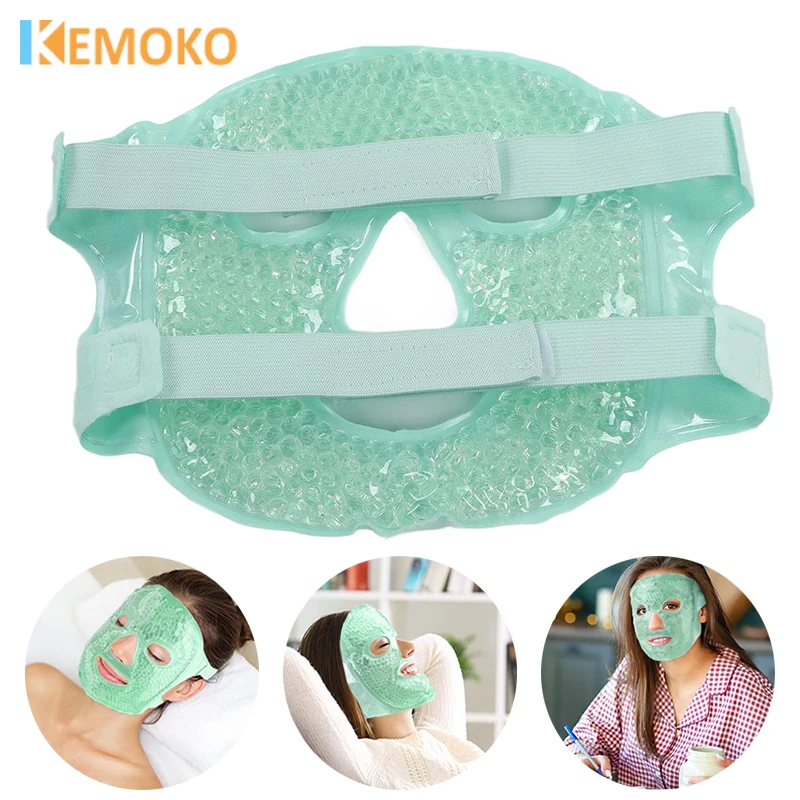 

Ice Mask Cold Face Eye Mask Ice Pack Reduce Face Puff Dark Circles Gel Beads Hot Heat Cold Compress Pack Face SPA Beauty Care