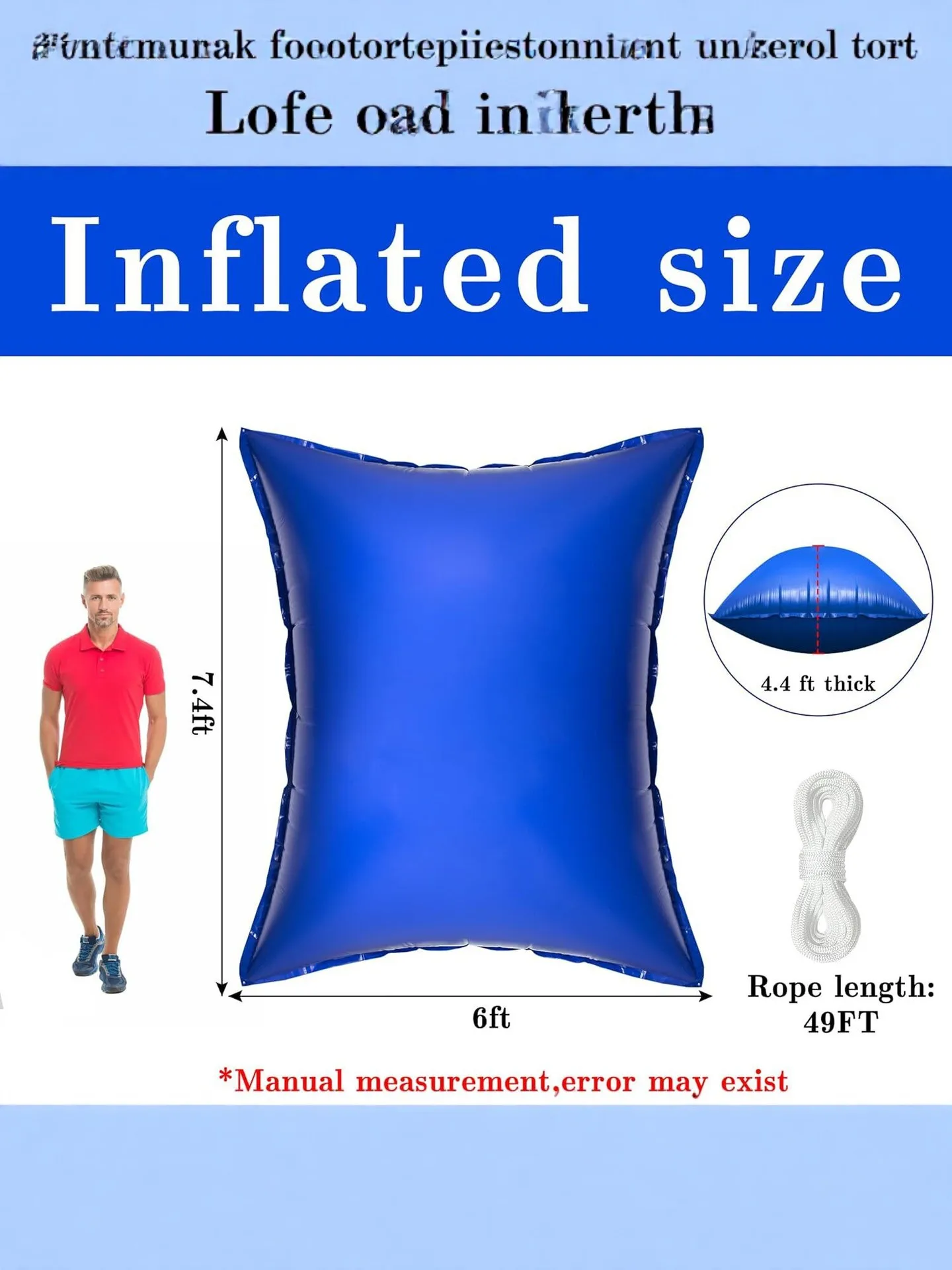 PVC Inflatable Floating Pillow Pool Insulation Mat Anti Freeze Anti Leaf Pool Cover Accessories For Swimming Pools Spas and