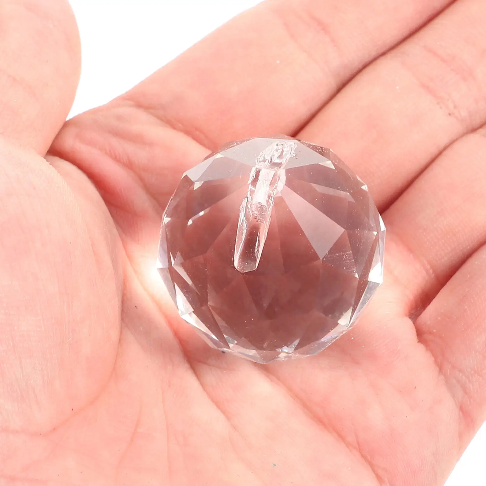 30Pcs Crystal Sun Catcher Beads High Transparency Prism Balls Clear Hanging Ornaments for Window Indoor Home Decor Craft Kit