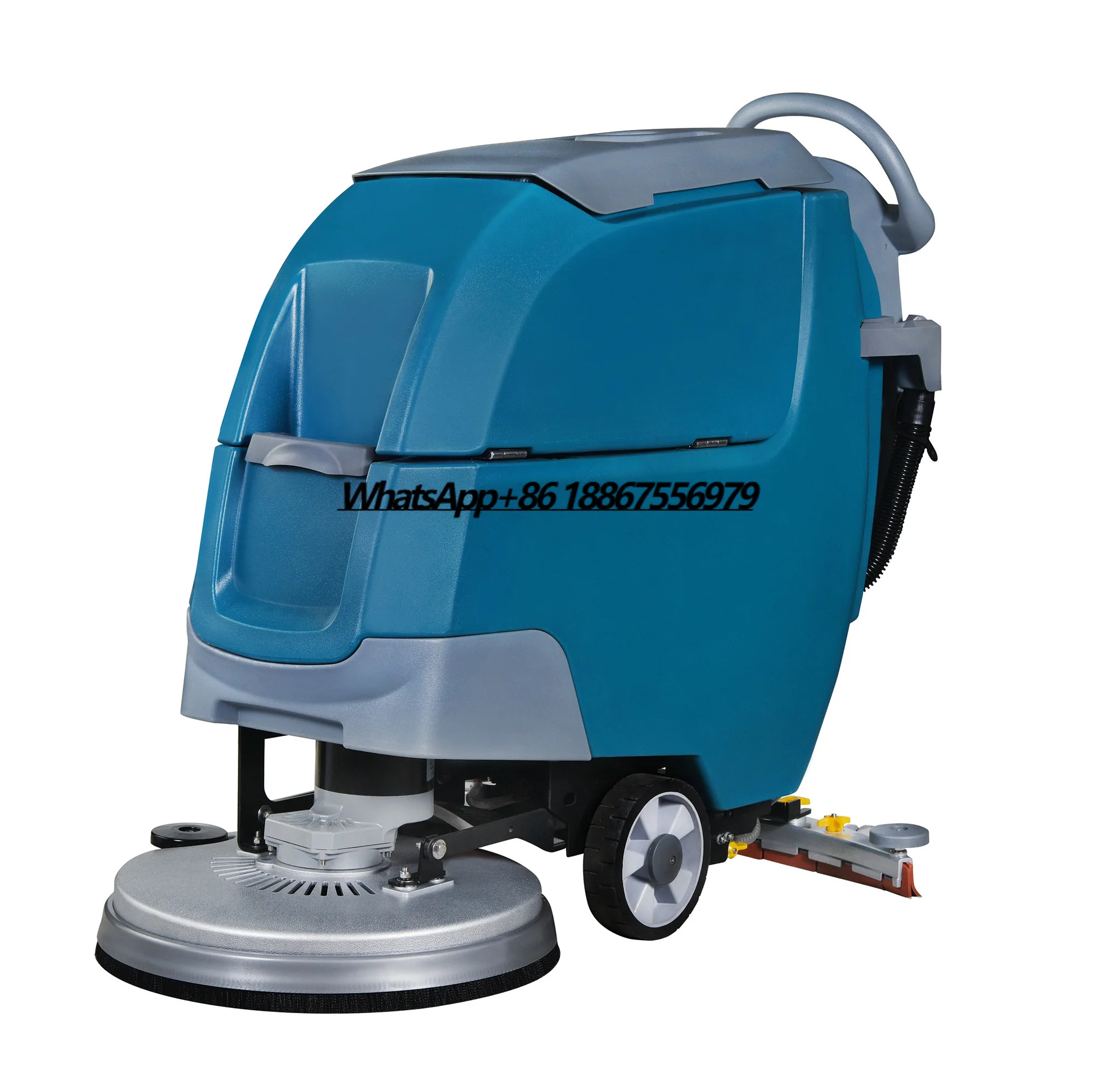 

Cordless Manual Industrial Floor Scrubber Machine Electric Walk Best Floor Scrubber Machine
