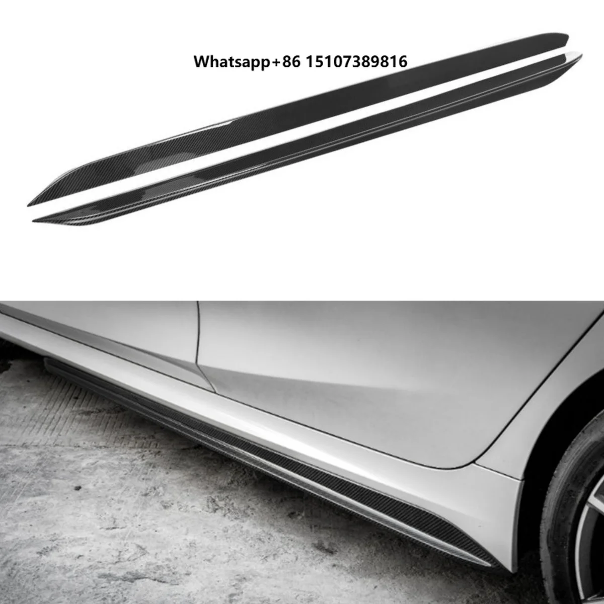 MP Style 100% Dry Carbon Fiber Side Skirt for 3 Series G20 2020+ Side Skirts Gloss Black Bumper New Condition