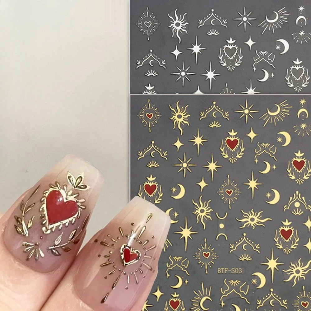 للأظافر زينة عيد الحب 3D ملصقات القلب فراشة مانيكير الشارات Paillette Ongle مسمار الفن بالجملة