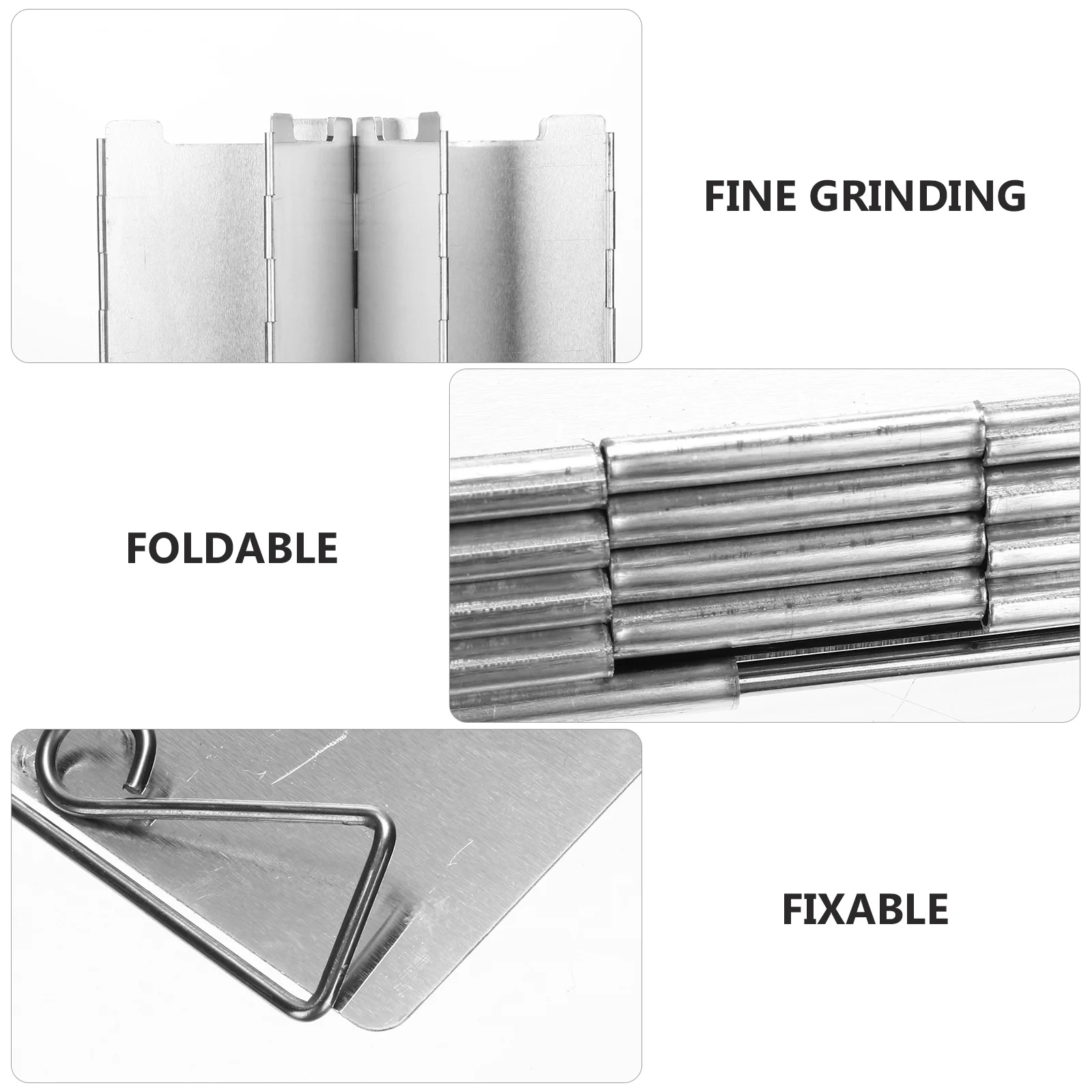 1 قطعة سبائك الألومنيوم موقد قابل للطي الزجاج الأمامي دائم في الهواء الطلق التخييم الشواء الزجاج الأمامي سبائك الألومنيوم الفضة الزجاج الأمامي