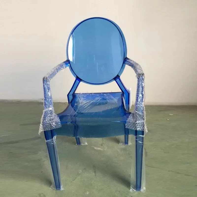 Wholesale Acrylic Transparent Chair with Armrests Wedding Event Furniture