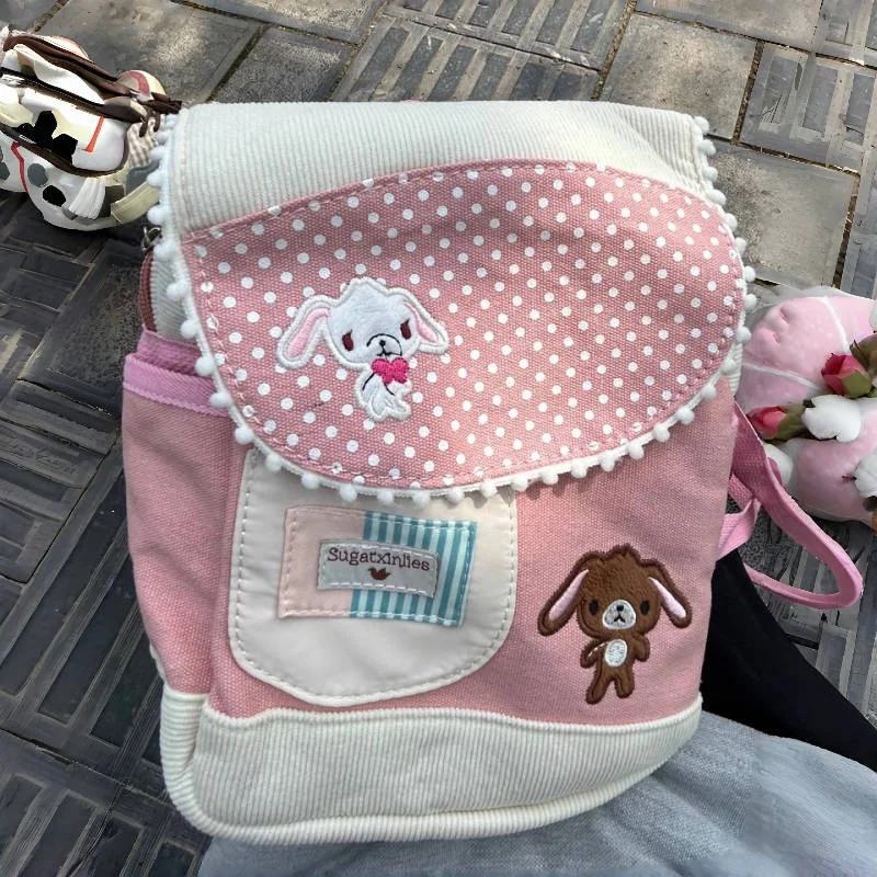 

New Kaawaii Sugarbunnies Backpack Anime Cartoon Kawaii Schoolbag Cute Children Girl Birthday Gifts Custom Shoulder Bag