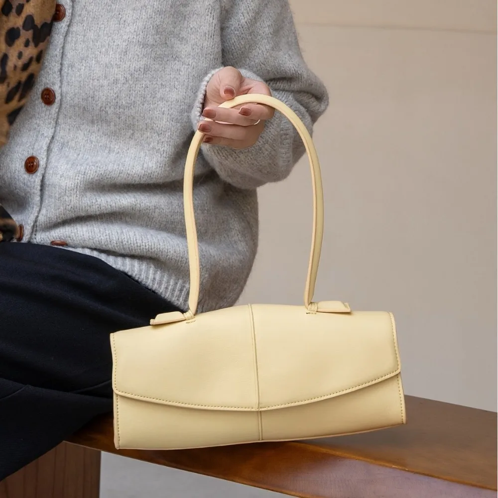 Niche Quiet Luxury Architectural Sense Daily Texture UniqueFashion Commute Handbag High-end Single Shoulder Armpit Bag