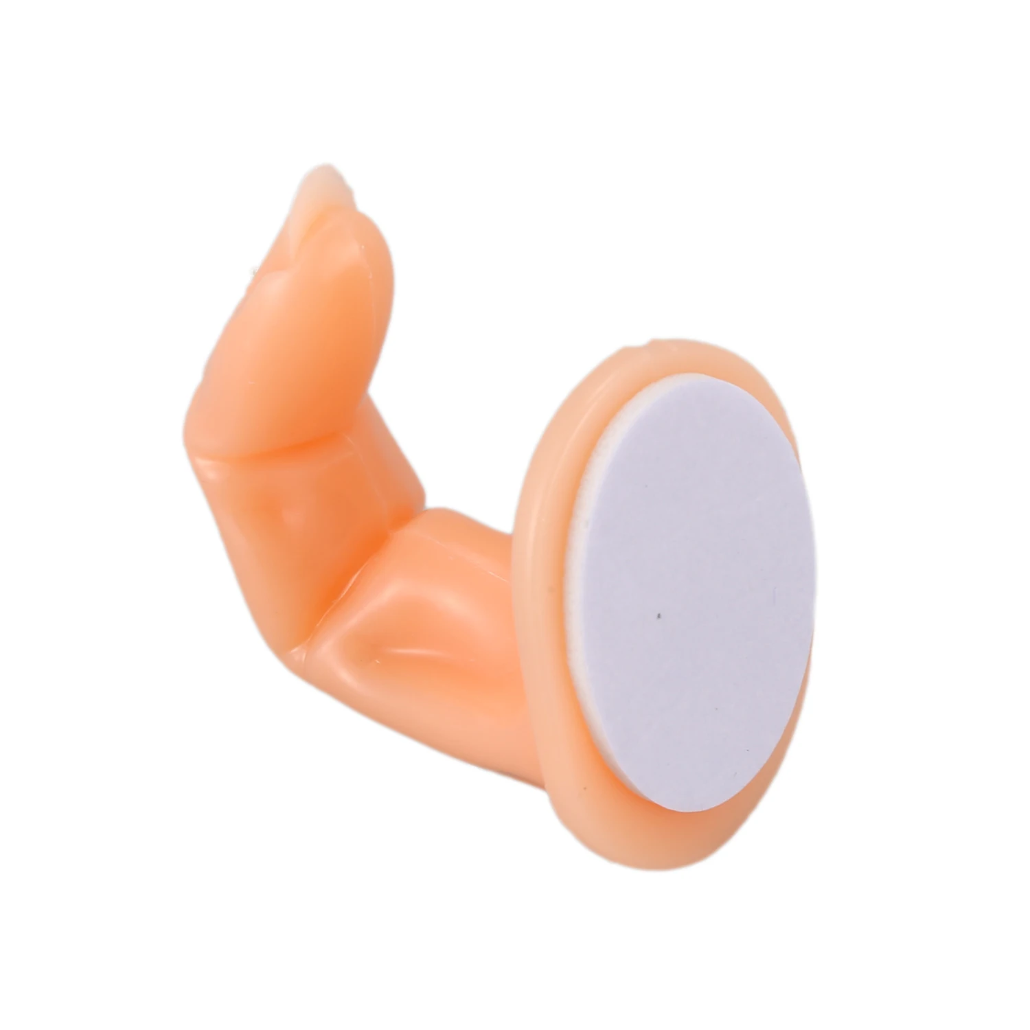 AT17 Maniquí de dedo postizo para entrenar Gel Acrílico Fibra de Vidrio Nail Art-Naranja.