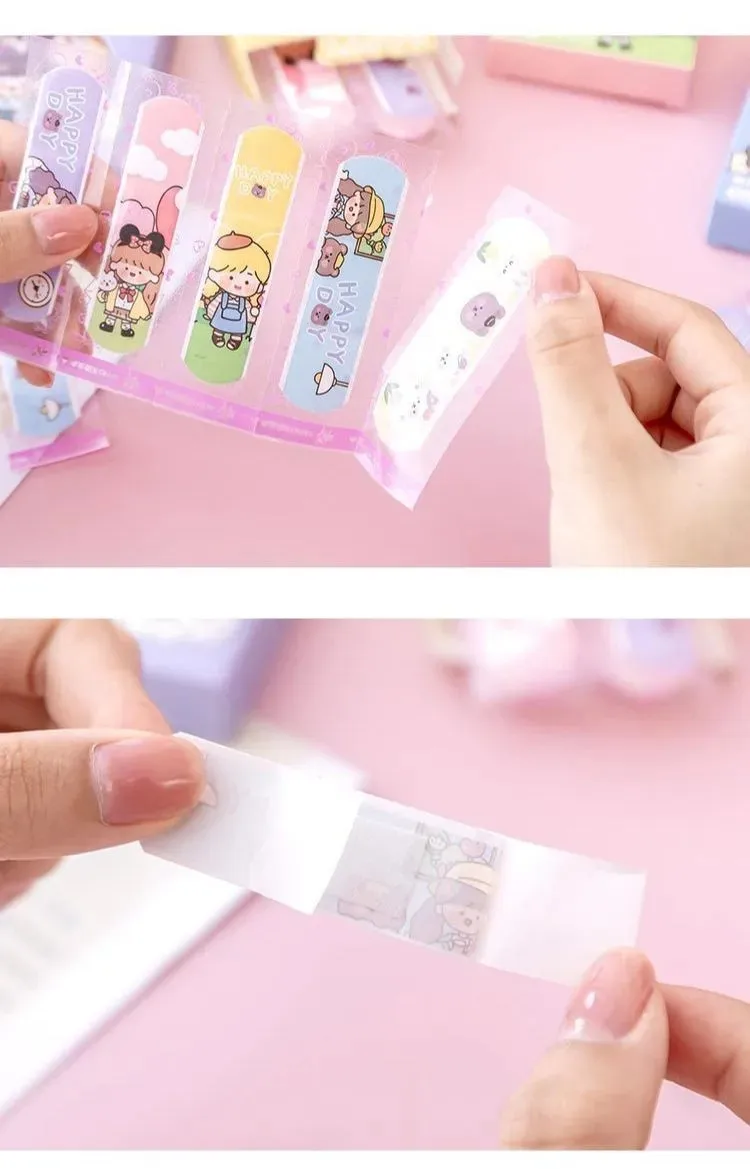 

Cartoon Animal Band Aid Waterproof Breathable Cute Emergency Hemostatic Plaster Patch Student Adorable Decorative Patch Supplies