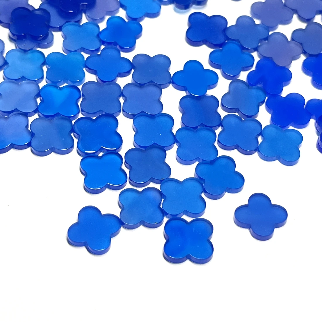 50pcs-bag-natural-blue-agate-four-leaf-clover-loose-gemstone-beads-jewelry-making-accessories