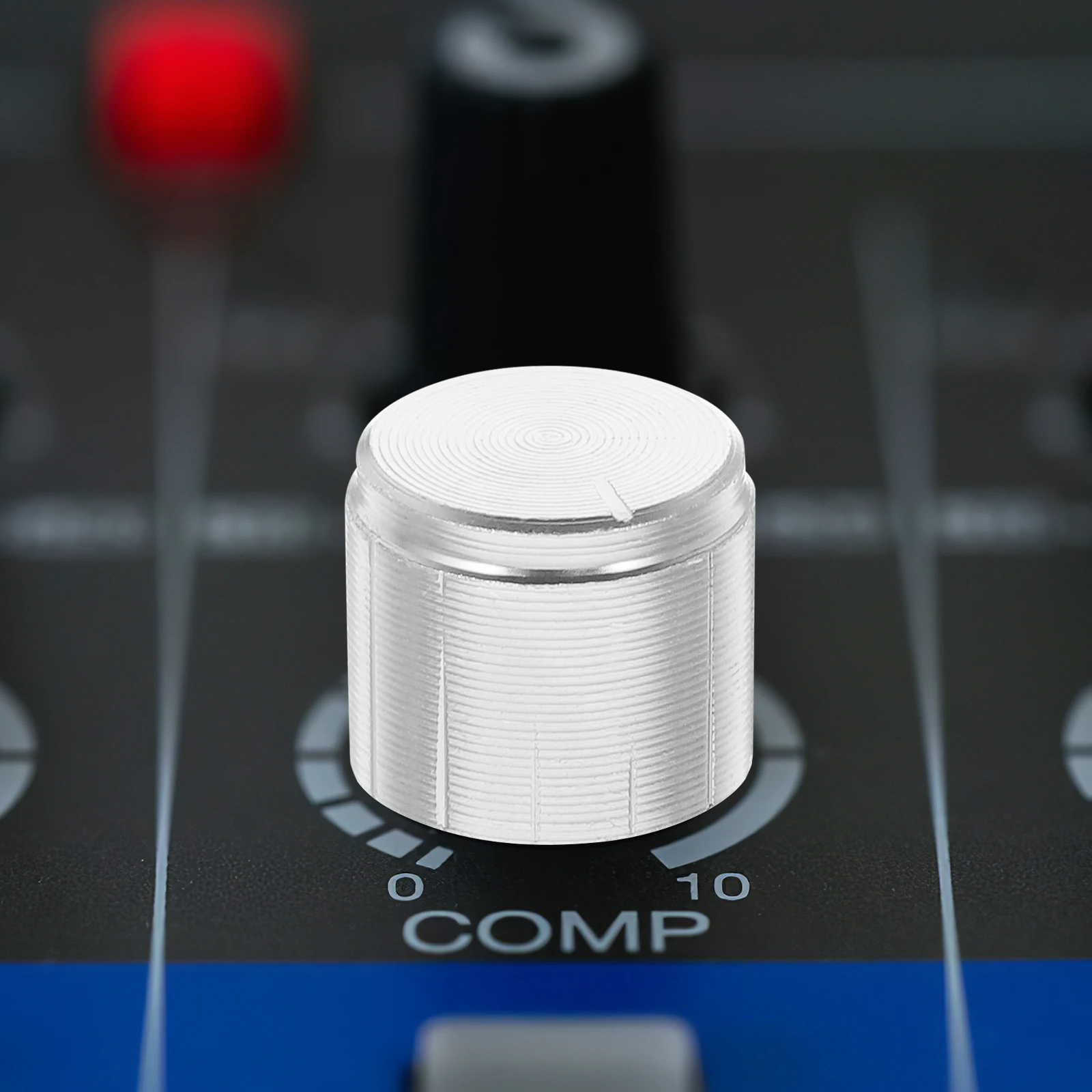

10pcs Volume Control Knobs Aluminum Alloy Electric Bass Guitar White Drums Caps Potentiometer Switch Accessories