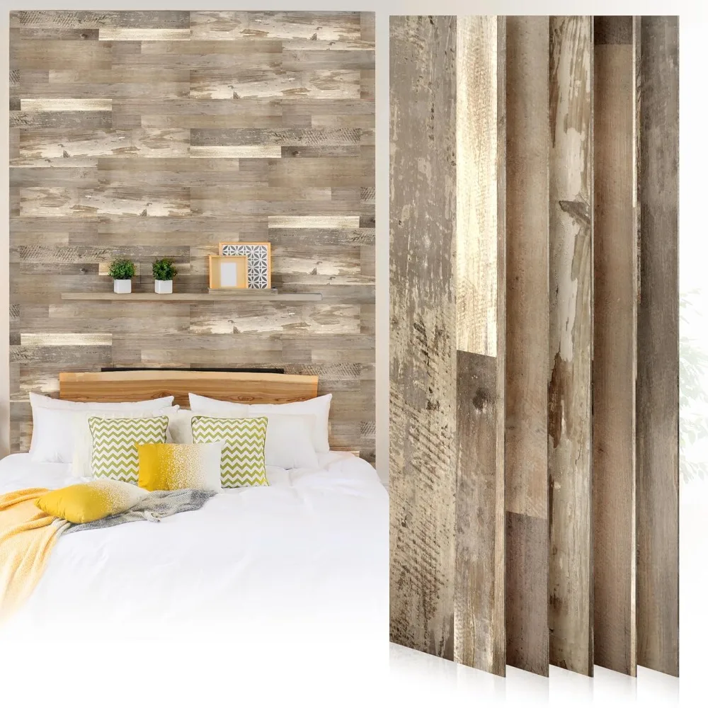 Accent Wall Planks, Peel and Stick, Accent Wall in a Box, Strong Adhesive, Light Weight, Removable, Easy DIY Install, Beautiful