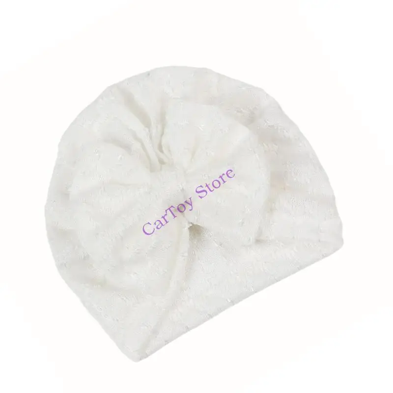 

634F Bowknot Decorations Fetal Caps Unisex Toddler Turban Hat Fashionable Headwear