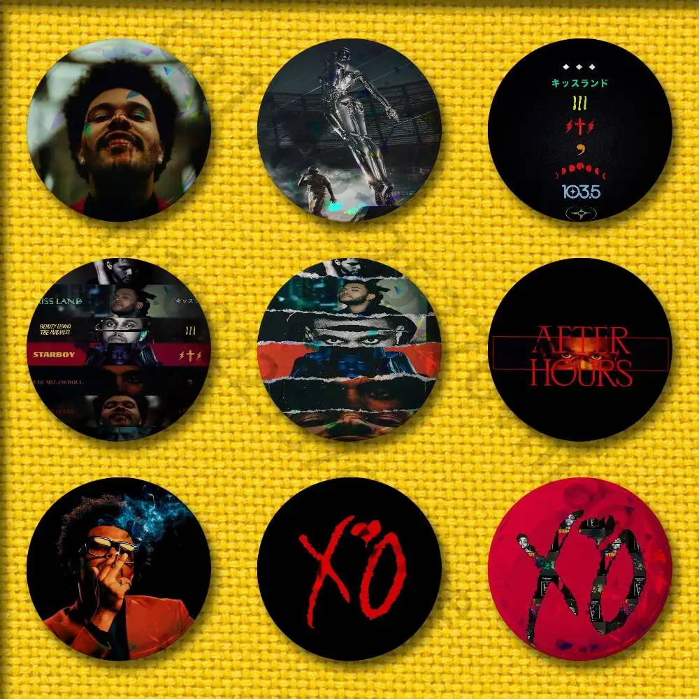 

T-The W-Weeknd After Hours Starboy XO Badges 75mm 25mm 44mm 32mm 58mm Round Pin Brooch Souvenir Clothes Cosplay Gift Accessories