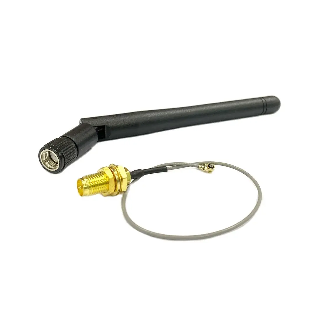 1kit 2.4GHz 3dBi OMNI WIFI Antenna RP SMA Male 11cm + U.FL to RP SMA Female Nut Pigtail Cable 15cm for Wireless Modem New