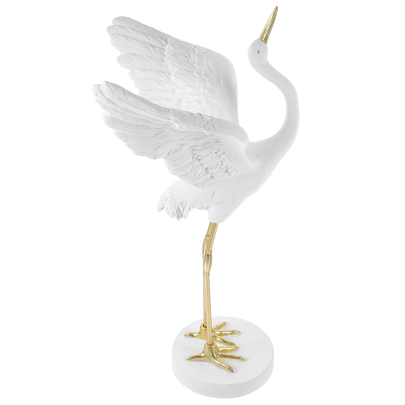 

1 pc Vivid Crane Decoration Exquisite Crane Craft For Home Office Decor Stylish Household Ornament Delicate