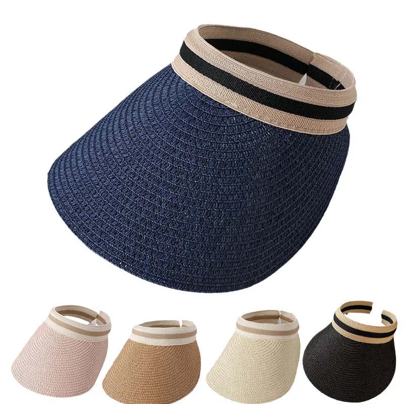Caps Men Women Sun Hats Spring and Summer Sunscreen Straw Womens Travel Quality Clothing Accessories Sports MJ356