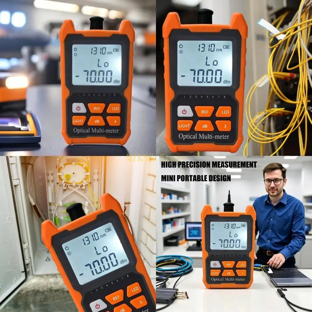 Handheld Fiber Opticals Power Meter For Telecoms Engineers With Auto Wavelengthes Recognition Best Sale