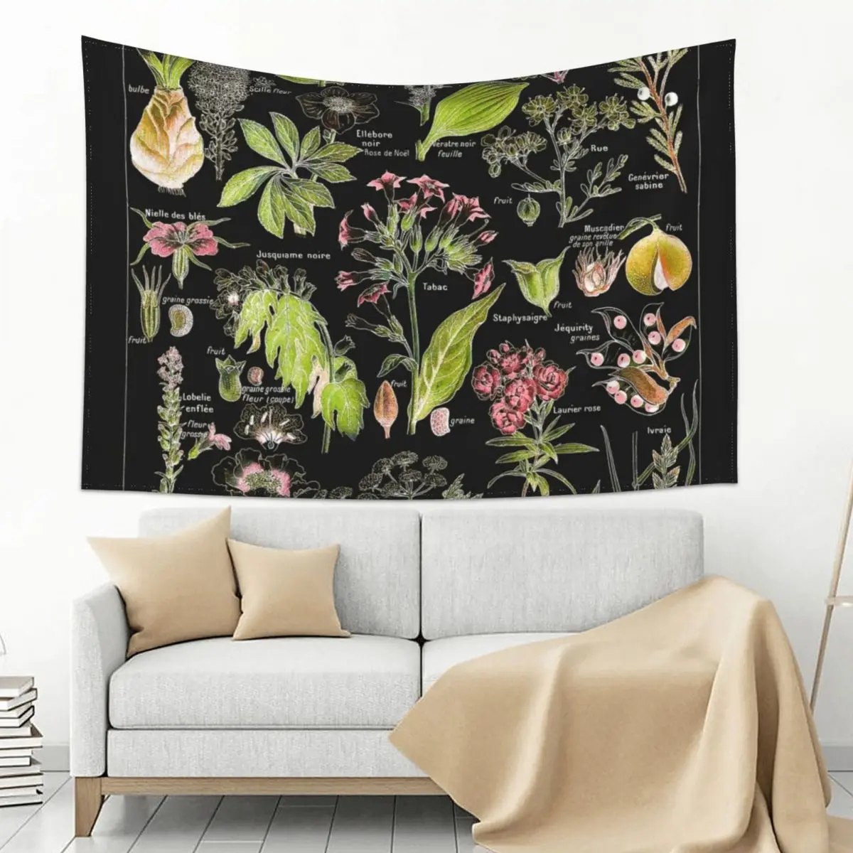 

Adolphe Millot - Plantes dangereuses A (dangerous plants A) Tapestry