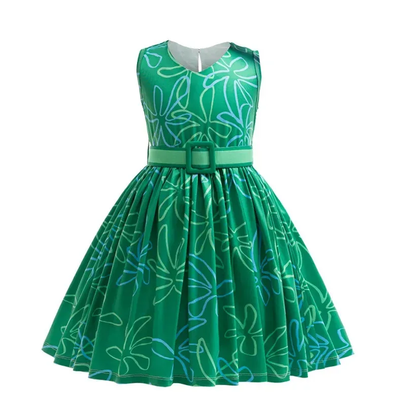 2024 크로스보더 폭발적인 인기 아동복 마인드 에이전트 팀 2 여아 및 유아용 신상 유행 드레스