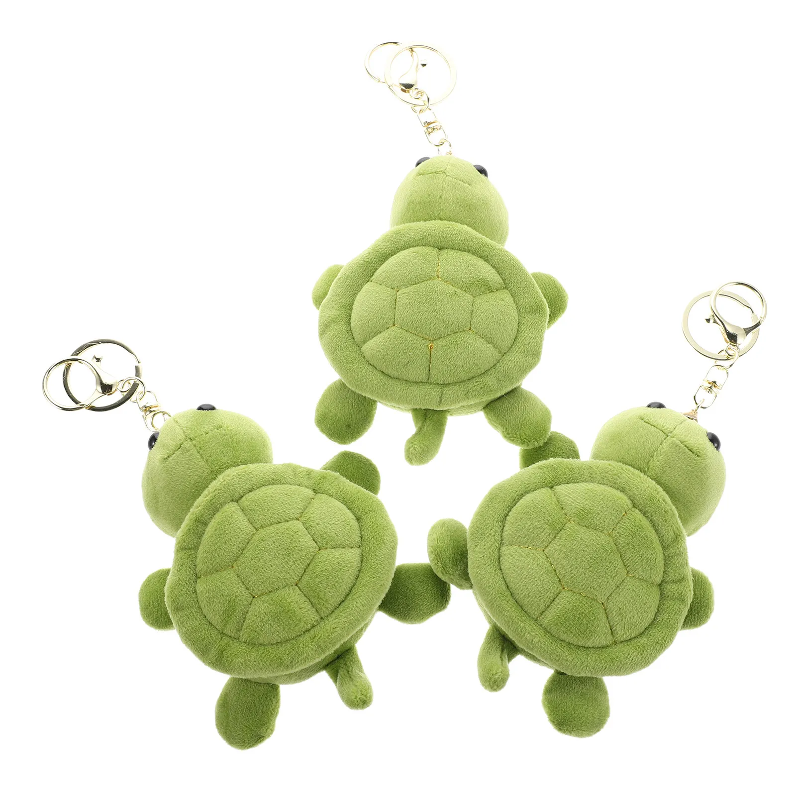 3 szt. Breloczek z żółwiem, uroczy mini brelok z miękkim pluszowym zwierzątkiem morskim, ozdoba do plecaka, upominek na przyjęcie, pluszowe breloczki ze zwierzętami.