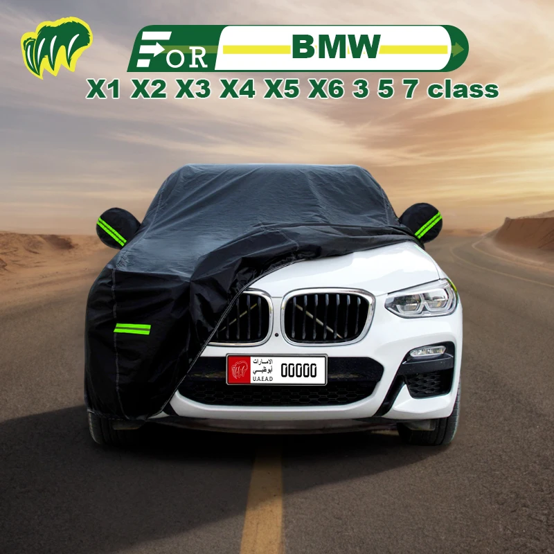 

Чехол для хэтчбека BMW X1 X2 X3 X4 X5 X6 3 5 7 класс водонепроницаемый уличный чехол Защита от солнца дождя с замком и дверью на молнии