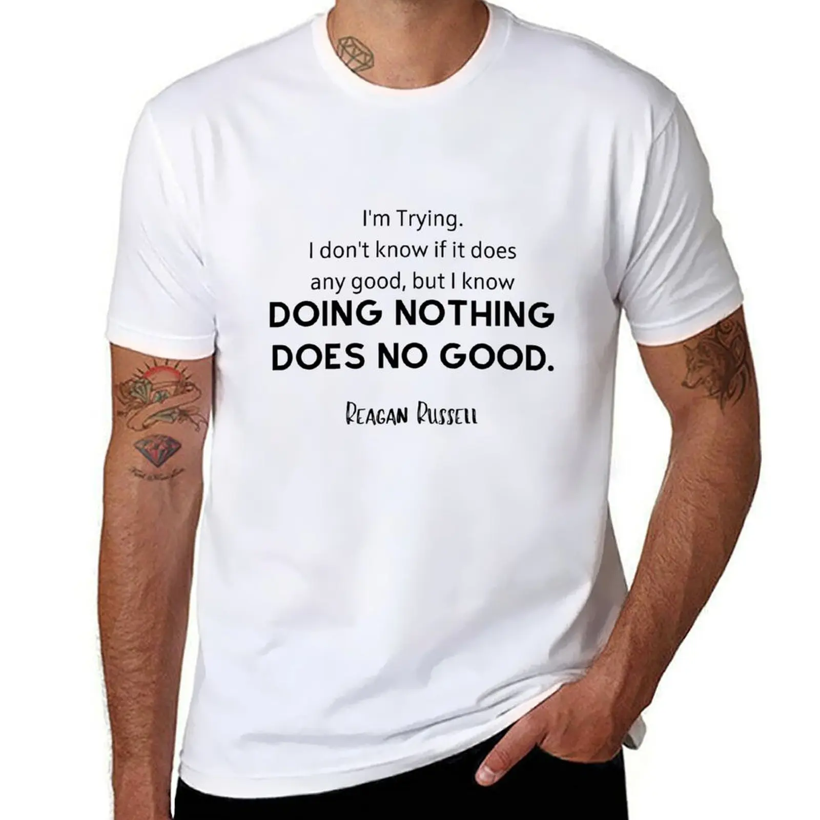 

Vegan Quote by Reagan Russell T-Shirt t shirt personalised man t shirts for men casual T-Shirt