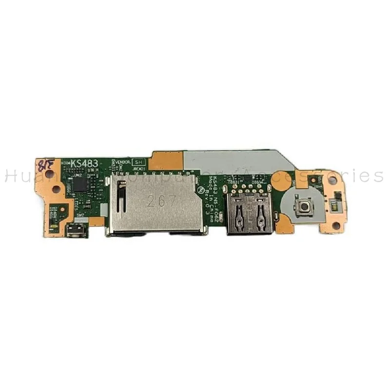 SS+New USB SD Card Reader Power Button Board NS-F332 For Lenovo IdeaPad Slim 3 14AMN8 Laptop Small IO Circuit Board