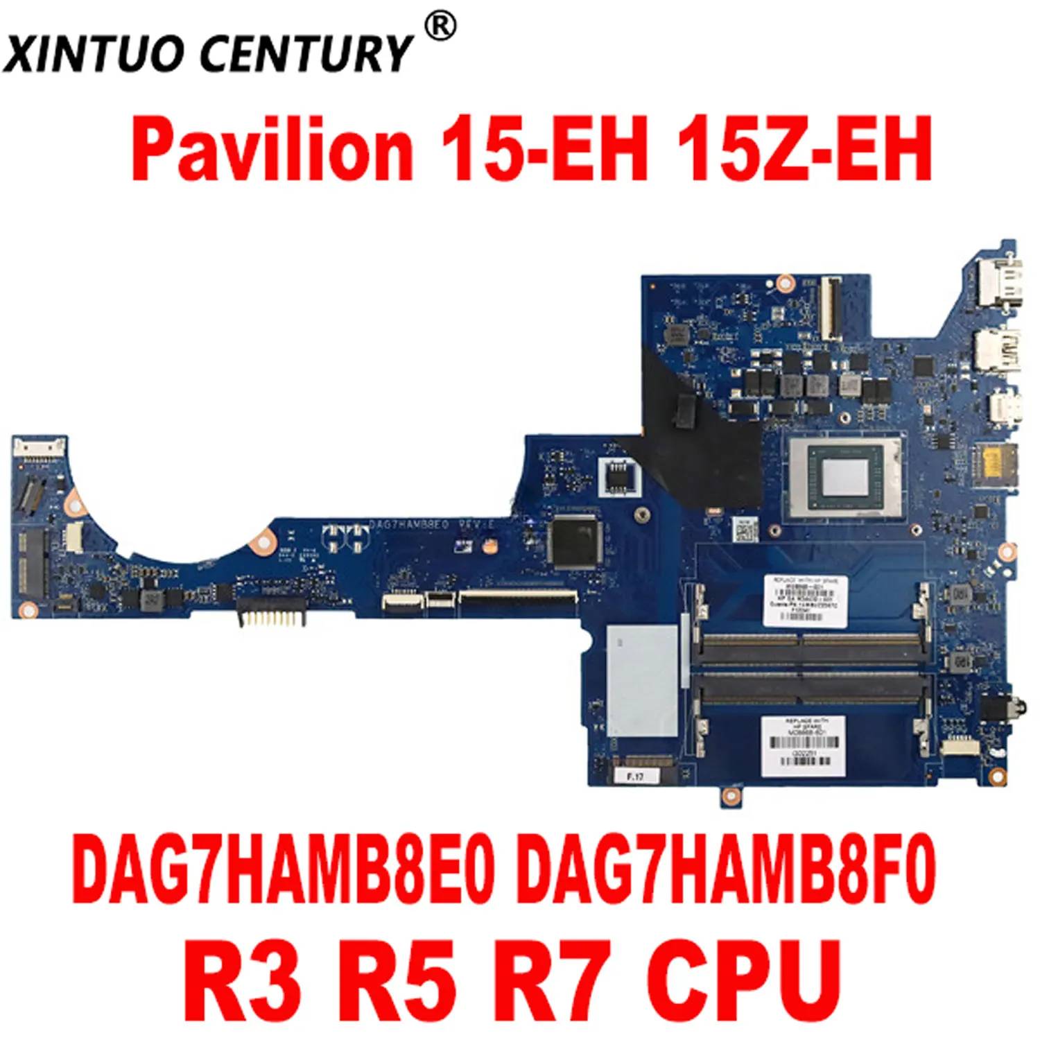 

DAG7HAMB8E0 DAG7HAMB8F0 for HP Pavilion 15-EH 15Z-EH Laptop Motherboard with R3 R5 R7 CPU DDR4 100% Tested Work