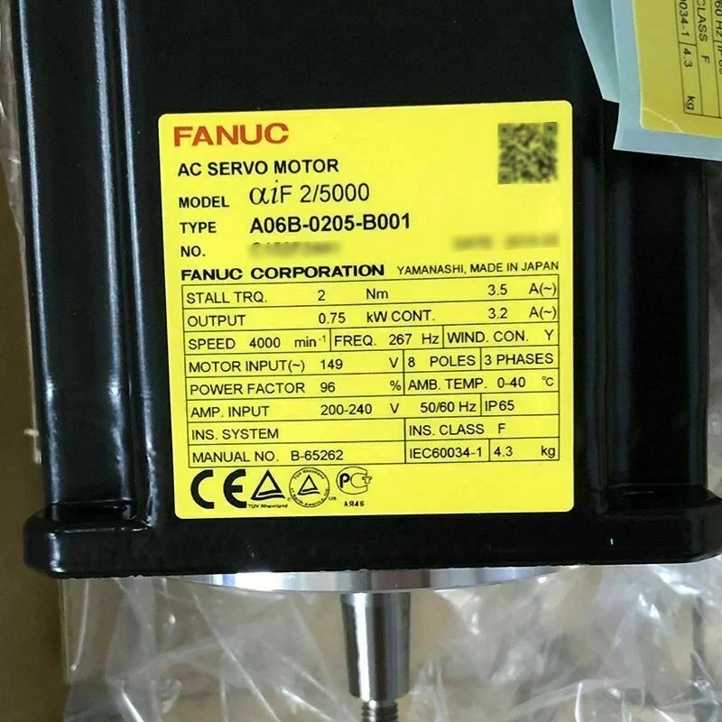 

Fanuc A06B-0205-B001 Servo Motor Tested ok Fast Shipping