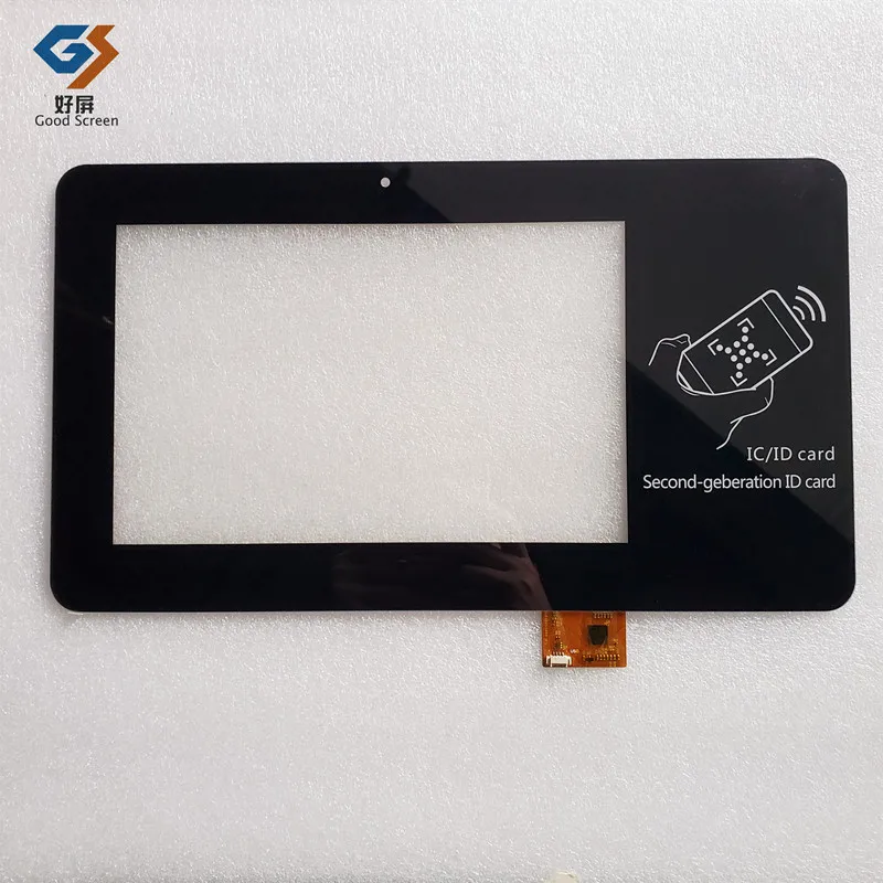 

Black New P/N F-10361-V2 IC/ID card card machine clock recorder capacitive touch screen digitizer sensor external glass panel