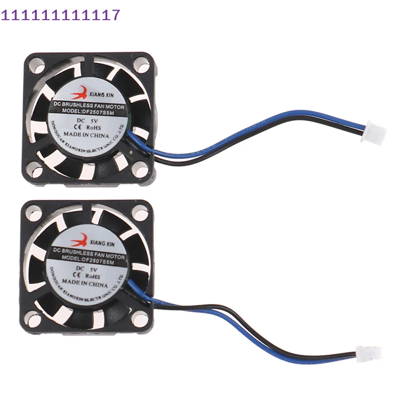 DC 5V 6V Mute High Large Air Volume 2507 Mini Micro Tiny Cooling Fan Max Airflow Rate Ultra-miniature Brushless Fan Electric