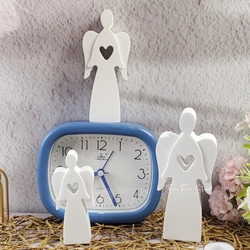 3 Hole Love Angel DIY Silicone Mold Handmade Decoration Cement Plaster Mold Three Size Home Decor Making Tool Creative Gift Mold