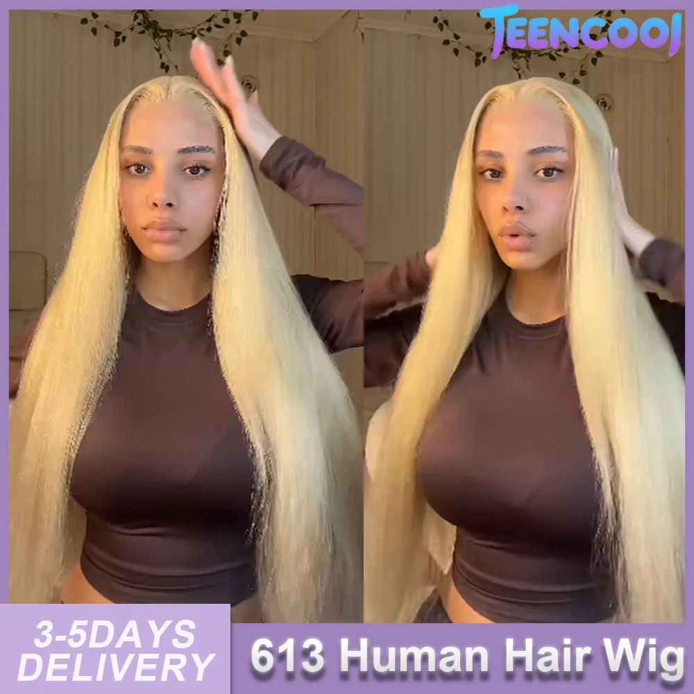 

Светлые парики из натуральных волос 613 Blonde с прямым кружевным фронтом, 38 дюймов, 13x4, 13x6, HD прозрачный кружевной фронтальный парик, предварительно выщипанные волосы, плотность 180%