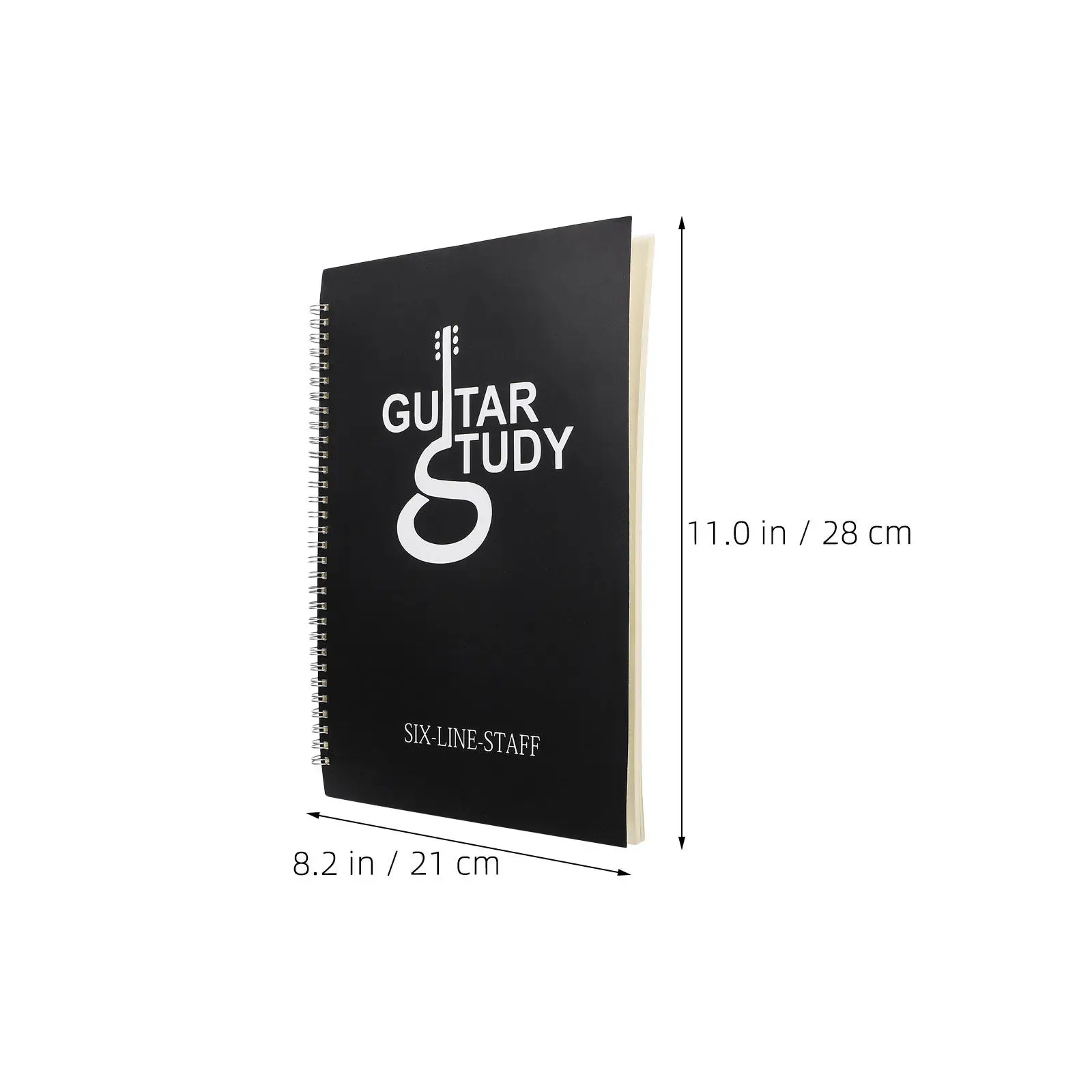 2Pcs 6 String Guitar Tablature Notebook Blank Sheet Music Manuscript Paper Songwriting Notebook Chord Chart Fingering Notes 50