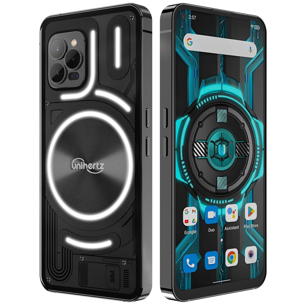 US Unihertz Luna Smartphone 8GB RAM 256GB ROM Night Vision Cellphone 108MP G99 Rhythm Ambient LED strip Music Phone Mobile Phone