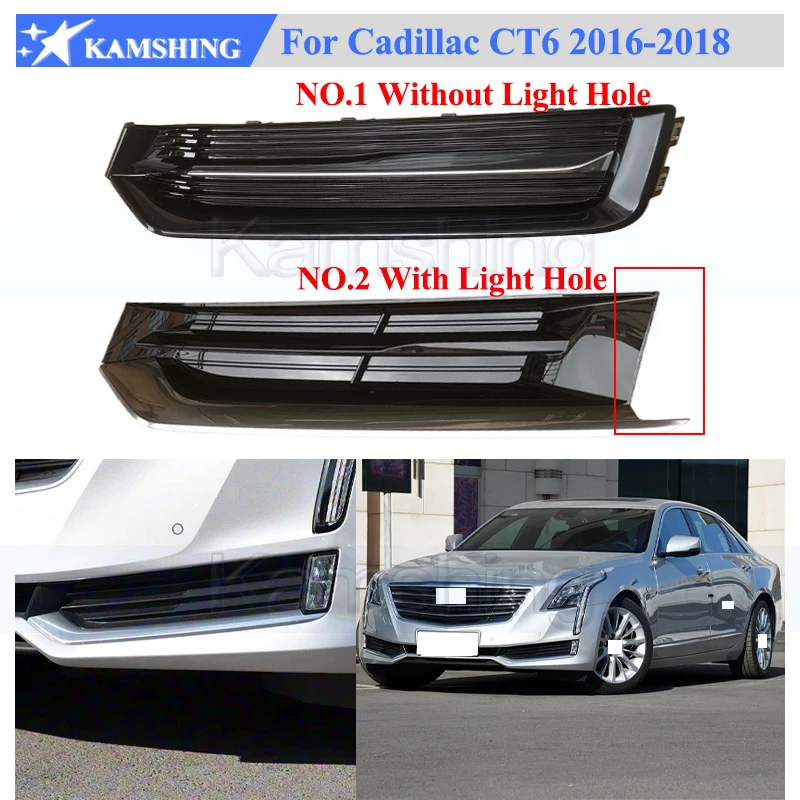 

Kamshing Front Fog Light Frame For Cadillac CT6 2016-2018 Front Foglight Frame Foglight Grill Cover