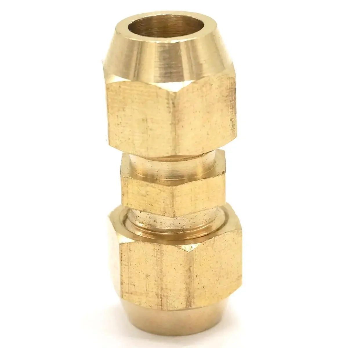 Flare Rohr OD 8mm x Flare Rohr OD 8mm Messing Flare Stecker Rohr Pneumatische Fitting mit Kurzen flare Mutter