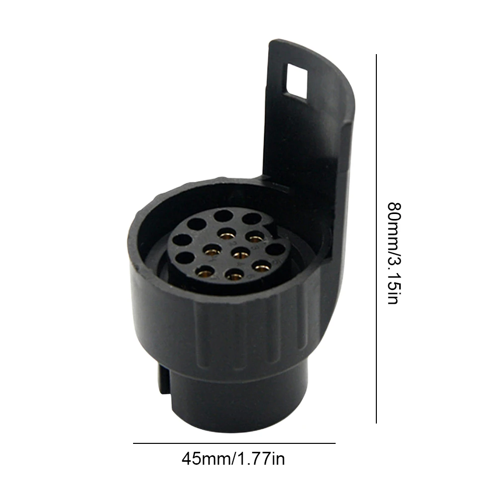 

7 Pin To 13 Pin Trailer Adapter Copper Core Plug Converter Trailer Connector Mini Socket Converter for Sedan Boat Truck Camper