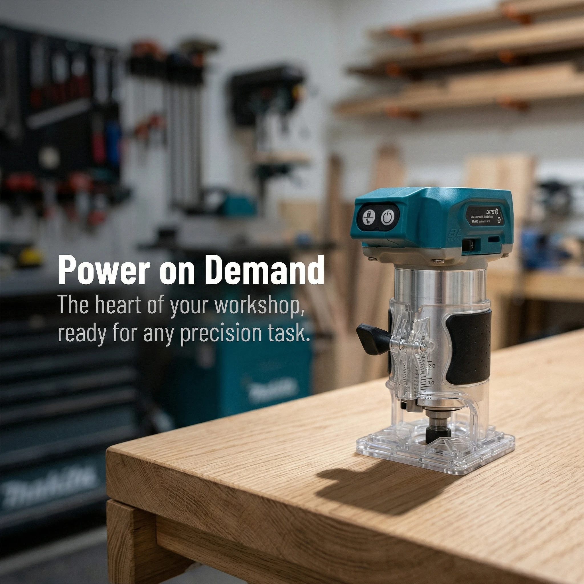 Makita DRT50 18V Cordless Brushless Trimmer Rechargeable Slotting and Milling Tool Professional Edge Trimmer for Workshop