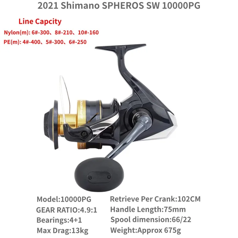 2021年シマノ スフェロス SW スピニングフィッシングリール 5000HG 2021年シマノ スフェロス SW スピニングフィッシングリール 5000HG