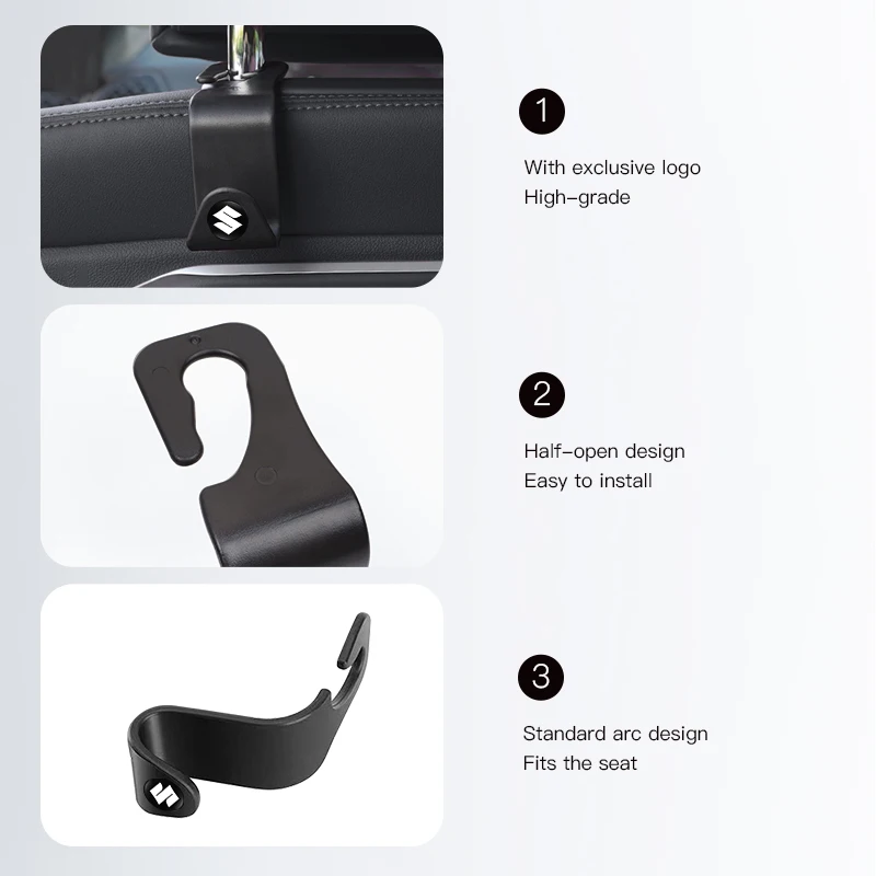 2 قطعة السيارات الداخلية المحمولة المقعد الخلفي السنانير لسوزوكي جيمي سويفت الساموراي فيتارا SX4 ألتو كايزر Ingnis DZire Swace عبر