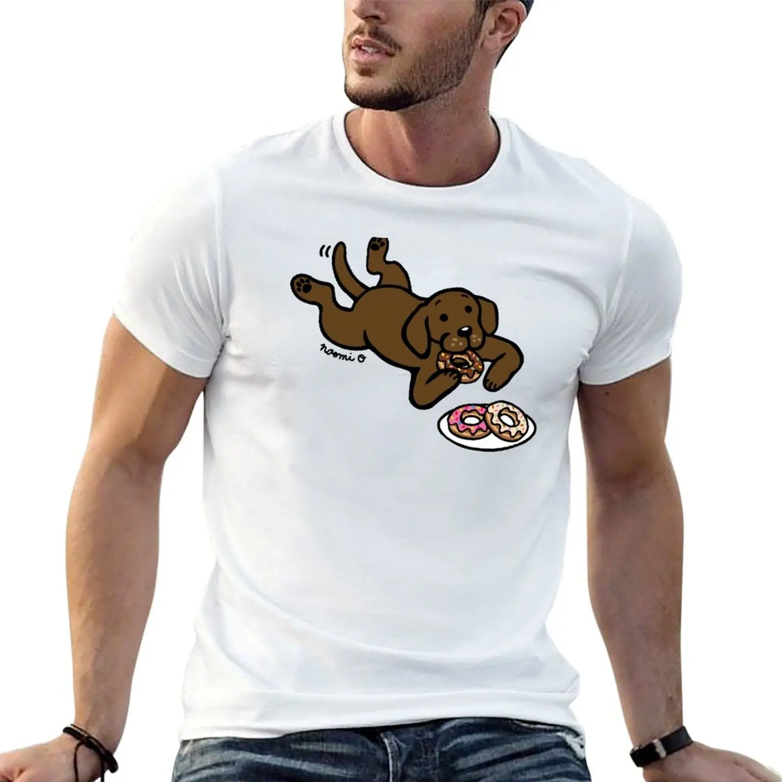 

luxury shirt graphic man designer shirt t t and man shirt t Donuts man T-Shirt Labrador Chocolate