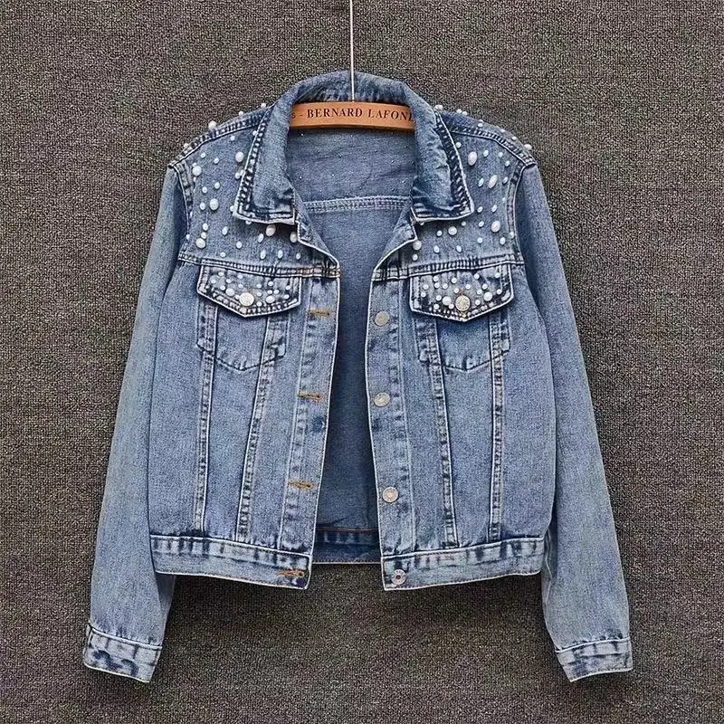 

Denim Coat Women Denim Coat Turn Down Collar Single Breasted Full Sleeve Jackets Loose Casual Regular Short Jacket 2025
