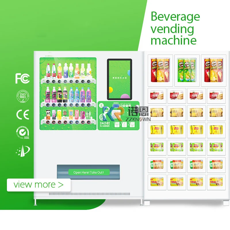 2025 Touch Screen Drink Vending Machine Automatic Digital Credit Card Snack Vending Machines for Sale