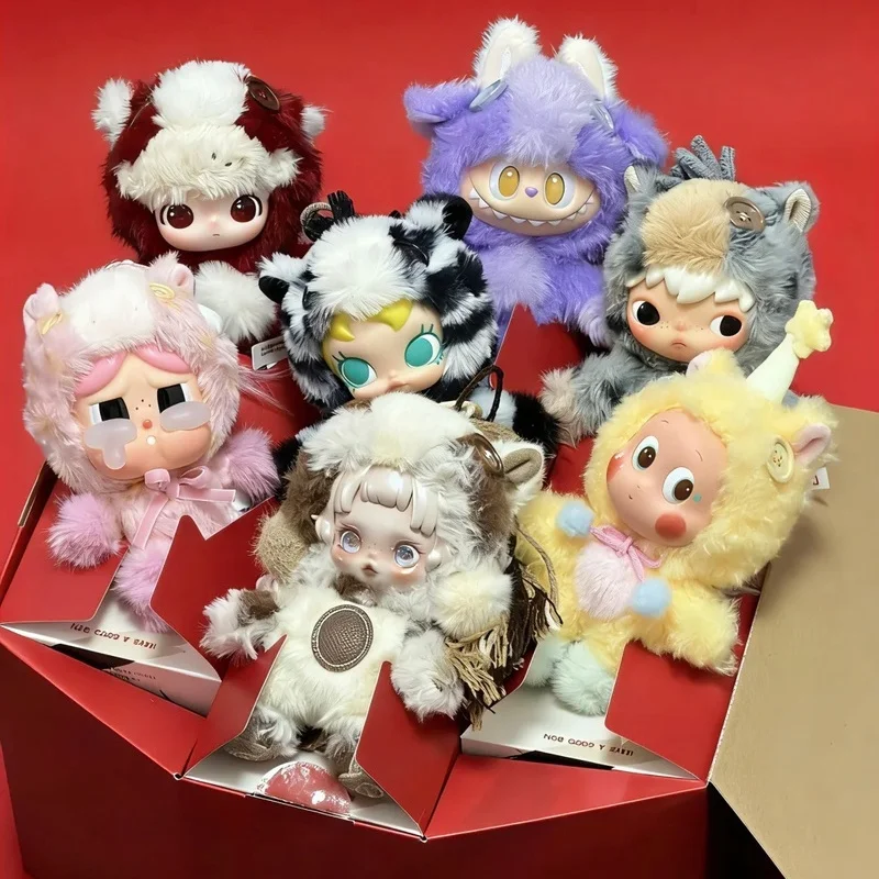 

POPMART LABUBU Stars Man Year Of The Horse Limited Full Power Series Плюшевый брелок-подвеска (слепая коробка) для коллекционеров кукол