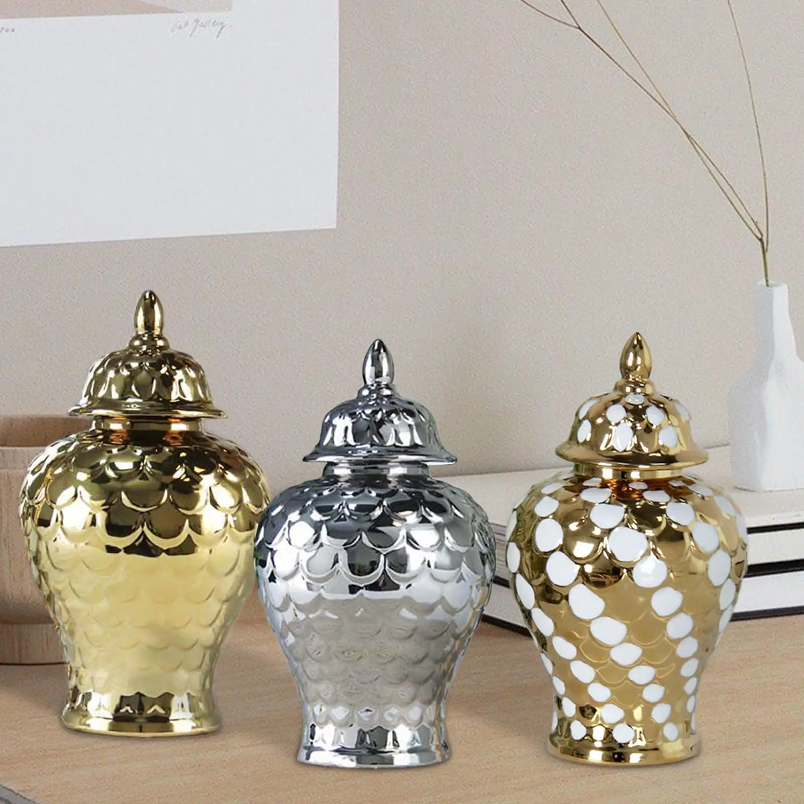 

Керамическая банка с имбирем, банка для хранения чая, украшения ручной работы, спальня, свадьба