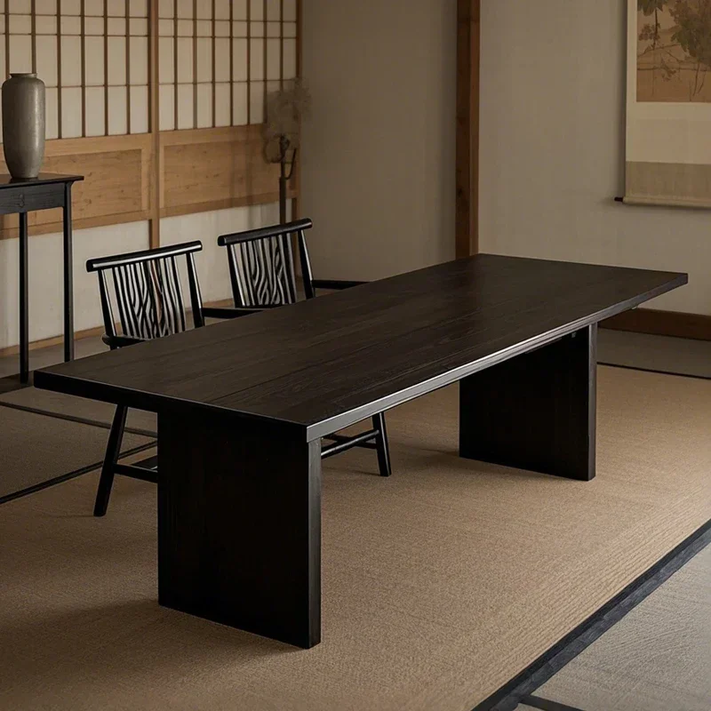 Modern Waterproof Dining Table Italian Luxury Japanese Restaurant Dining Table Salon Serving Drinks Wood Muebles Home Furniture