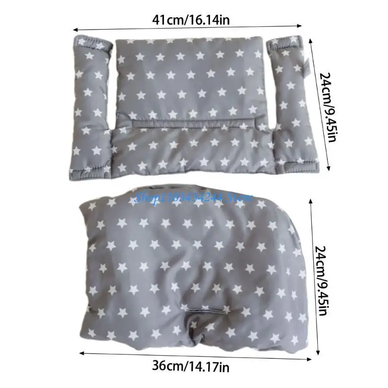 وسادة كرسي مرتفع للأطفال وسادة كرسي طعام قابلة للتنفس ناعمة ومريحة ومناسبة لمعظم كراسي الطعام #6