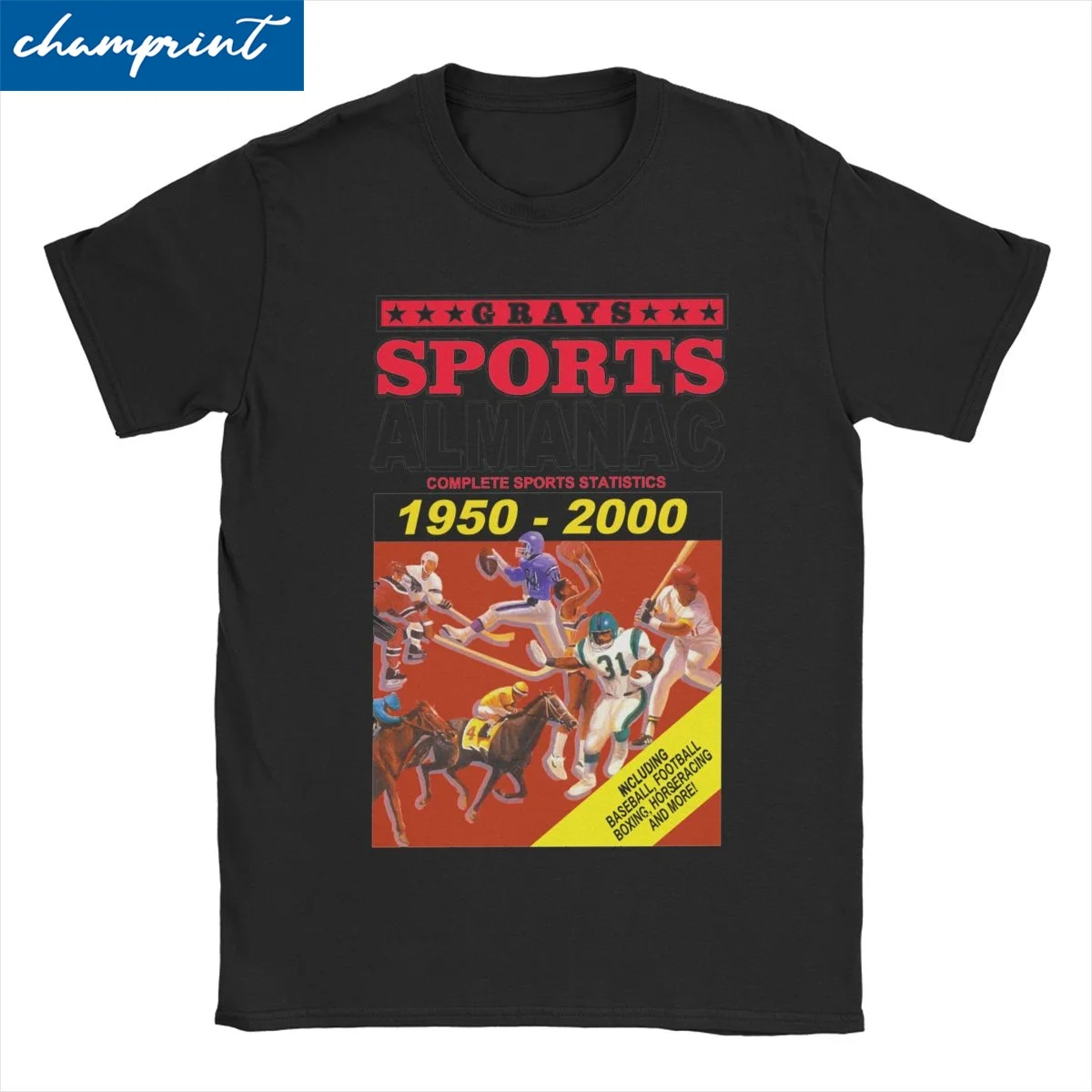 Sports Almanac 1950 - 2000 T-Shirts Men Women Future Casual Cotton Tee Shirt Short Sleeve T Shirts Printing Clothes