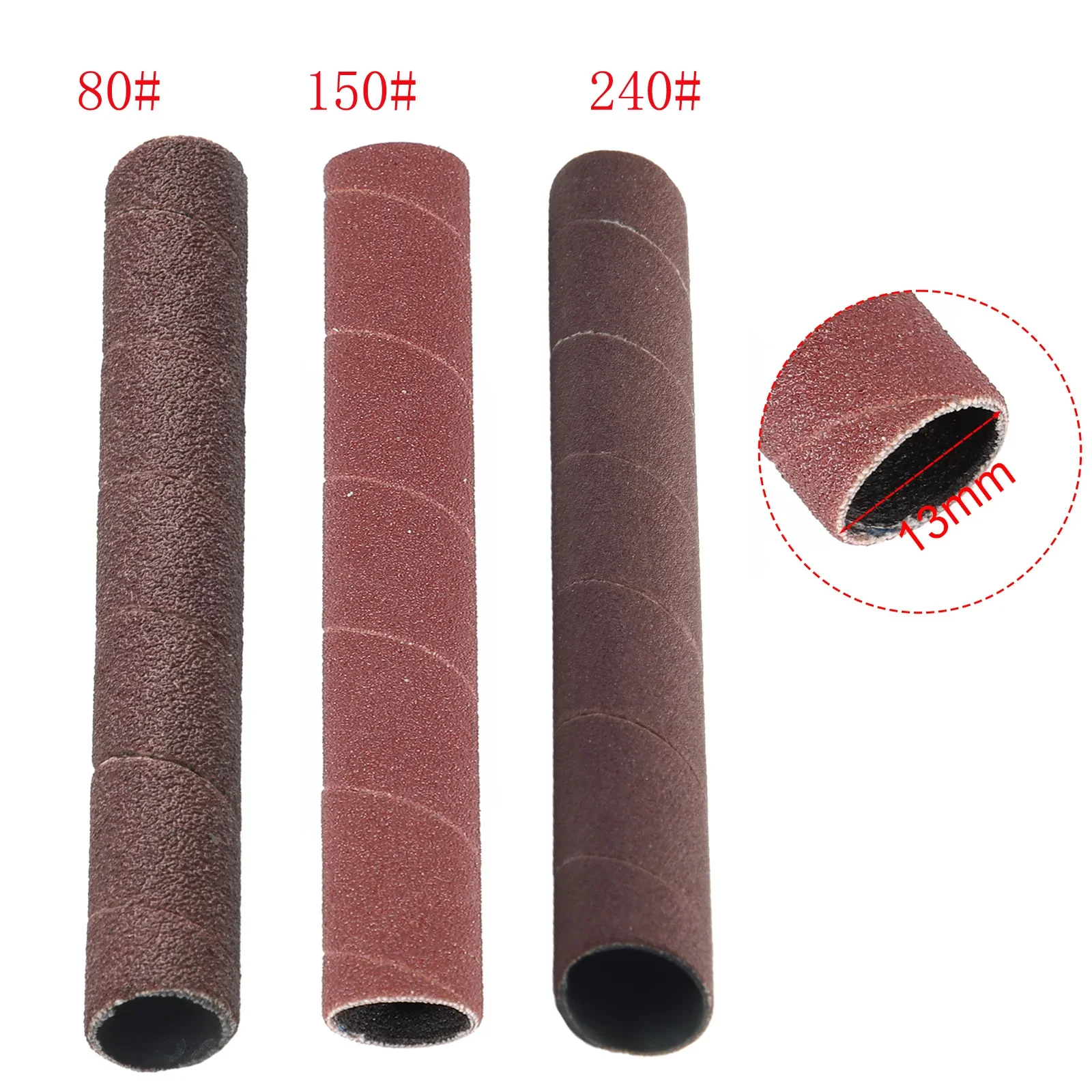 1PC 4.5inch Sanding Drum Sleeves Sanding Paper Drum Polishing Tools 80/150/240# Grit Mixed Vibrating Spindle Sander Sleeves